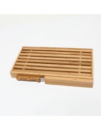 Επιφάνεια Κοπής Bamboo Για Ψωμί Με Ανοξείδωτο Μαχαίρι 39,5 x 23,5 x 4cm Z Present